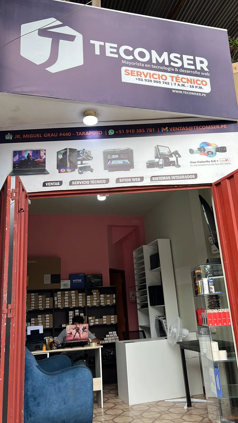 Fachada de TECOMSER Tarapoto