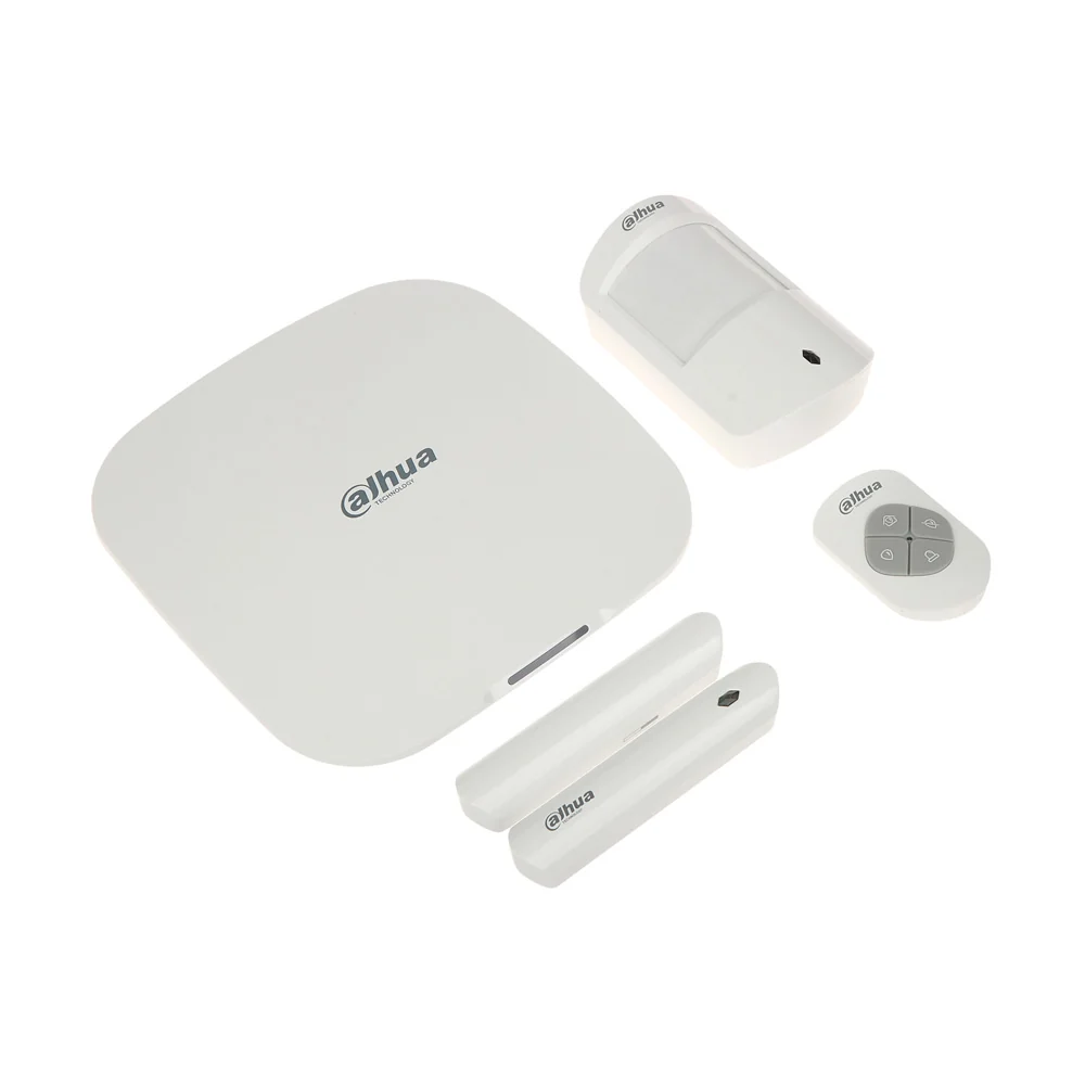 Kit Alarma Inalámbrica WiFi Panel+PIR+Magnético+Llavero 433 MHz App Dmss Dahua ART‑ARC3000H‑03‑W2