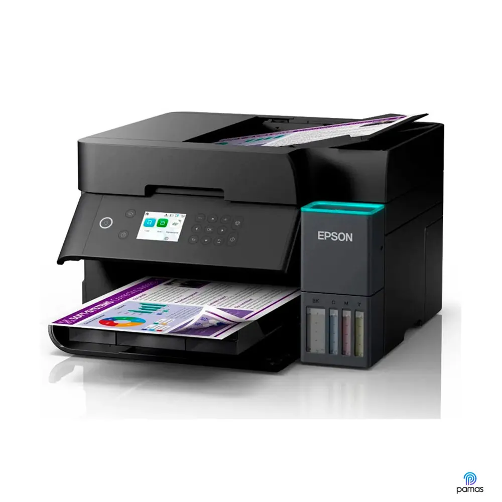 Impresora Multifuncional Epson EcoTank L6370 a Color, Wi-Fi 5, Ethernet, USB, ADF y Dúplex Automático