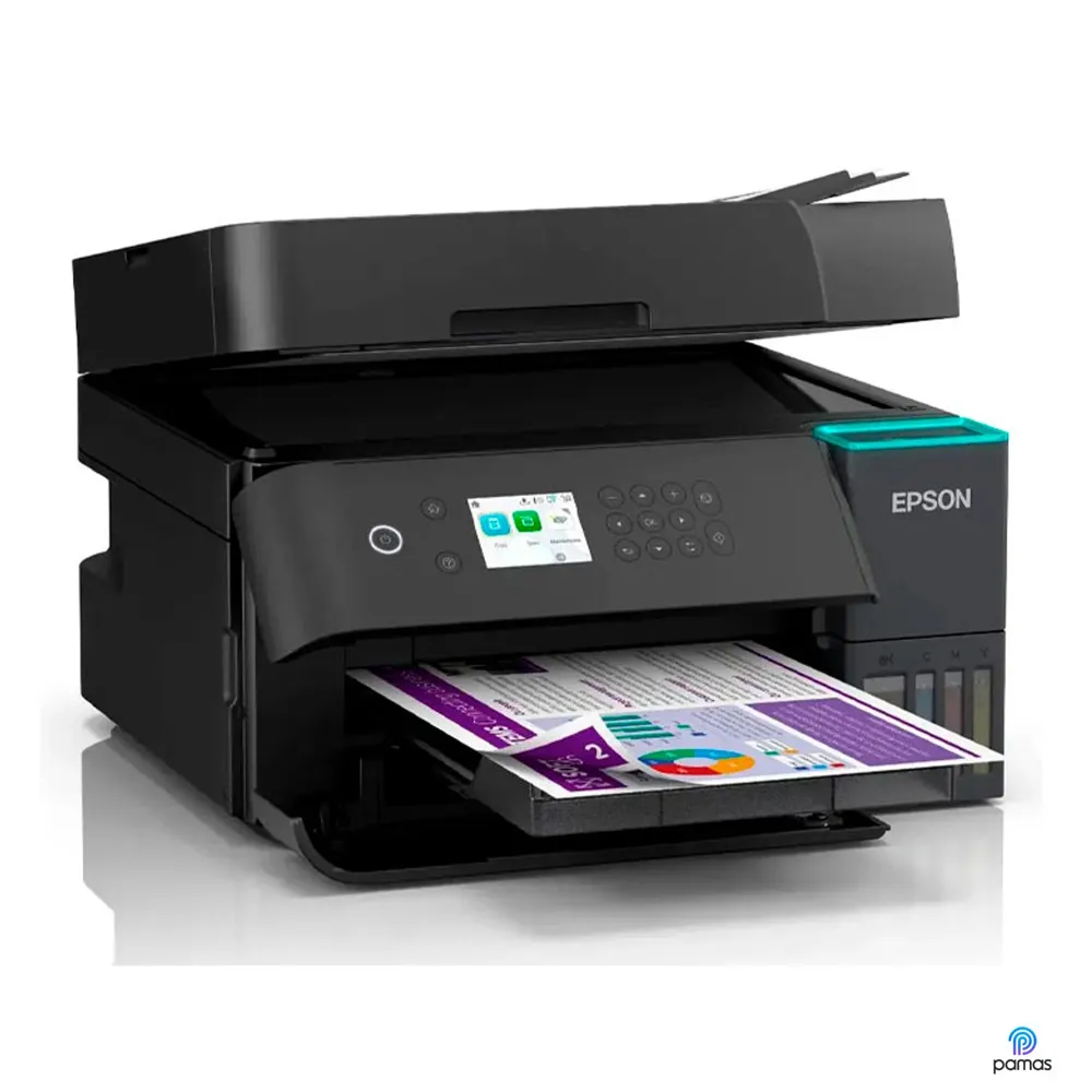Impresora Multifuncional Epson EcoTank L6370 a Color, Wi-Fi 5, Ethernet, USB, ADF y Dúplex Automático