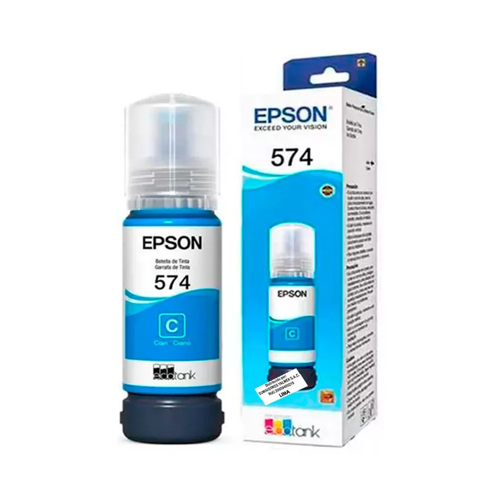 Botella de Tinta Original Epson T574 65ml para EcoTank L8050 y L18050