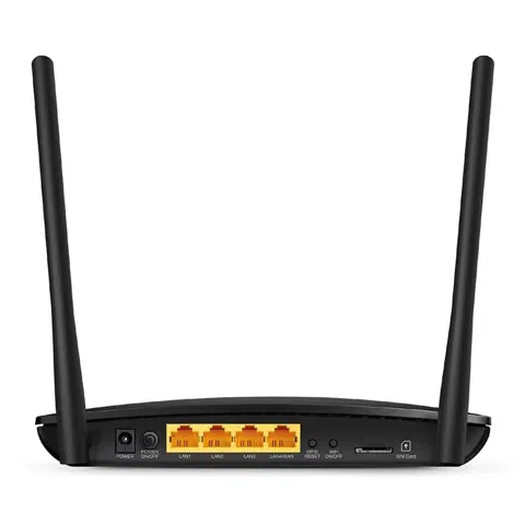 Router TP-Link TL-MR6400 4G LTE Wi-Fi 4 300Mbps 2.4GHz, Ranura Sim, 2 Antenas LTE, 3 Puertos LAN 10/100 Mbps