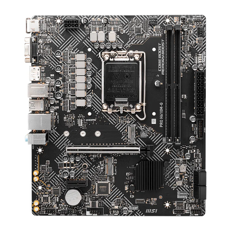 Placa Madre MSI H610M-G Pro (911-7D46-225) Socket LGA 1700, RAM DDR5 Buss 5600 Mt/S
