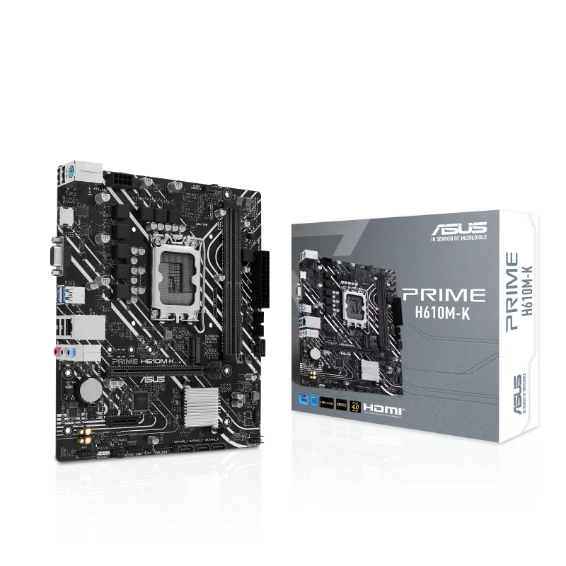 Placa Madre ASUS Prime H610M-K, Chipset Intel H610, LGA1700, Micro ATX