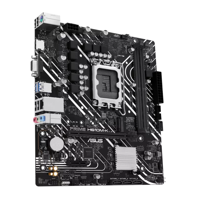 Placa Madre ASUS Prime H610M-K, Chipset Intel H610, LGA1700, Micro ATX