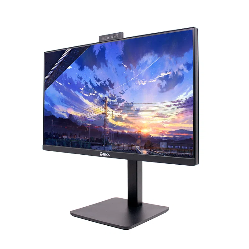 Monitor Plano Teros TE-2416CS, 23.8" QHD IPS, 100Hz, 1ms, HDMI, DP, Cámara, Micrófono