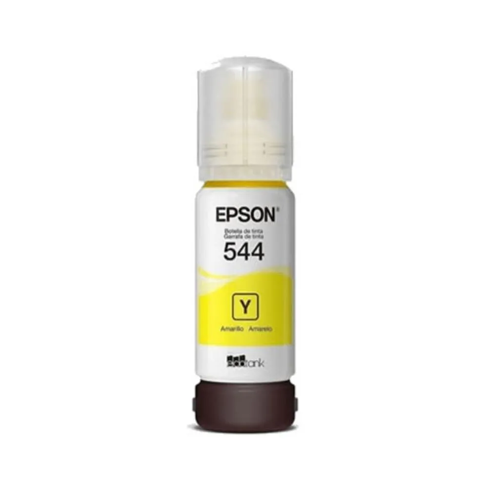 Botella de Tinta Original Epson T544 Amarillo 65ml para EcoTank L3110, L3150 y L5190