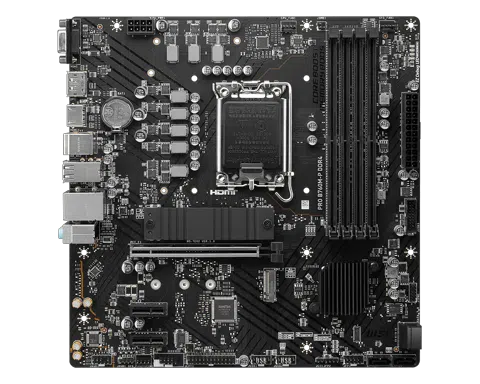 Placa Madre MSI Pro B760M-P DDR4, Chipset Intel B760, LGA1700, HDMI, DP, VGA, mATX