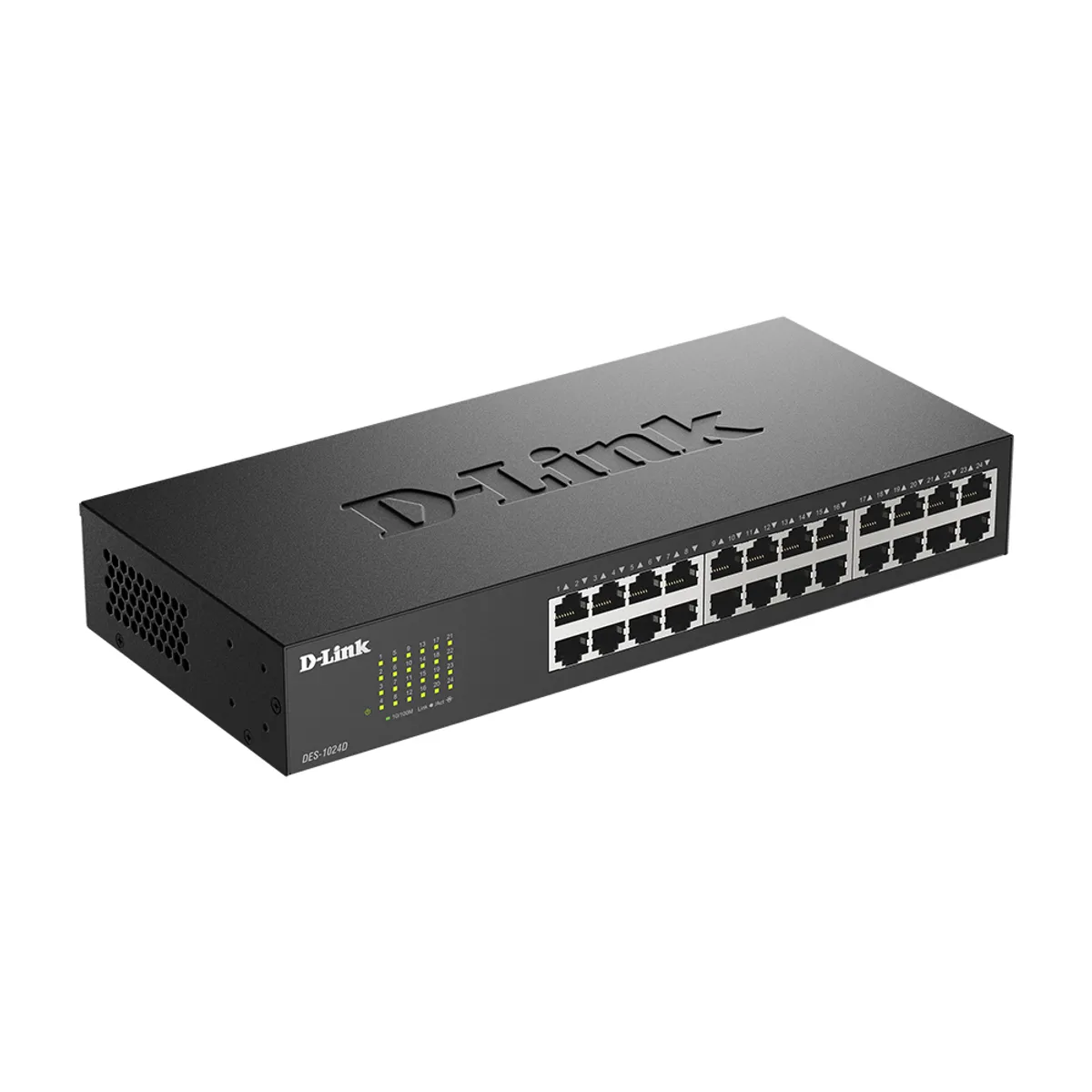 Switch D-Link DES-1024D 24 Puertos Fast Ethernet 10/100 Mbps, No Gestionable, Escritorio/Rack 19"