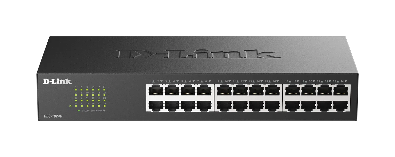 Switch D-Link DES-1024D 24 Puertos Fast Ethernet 10/100 Mbps, No Gestionable, Escritorio/Rack 19"