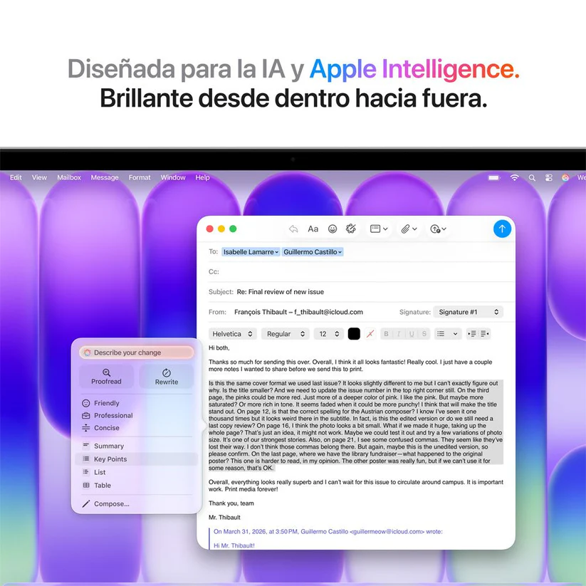 Macbook Neo Silver / A18 Pro 8GB RAM / 256 SSD / 13" / Spanish