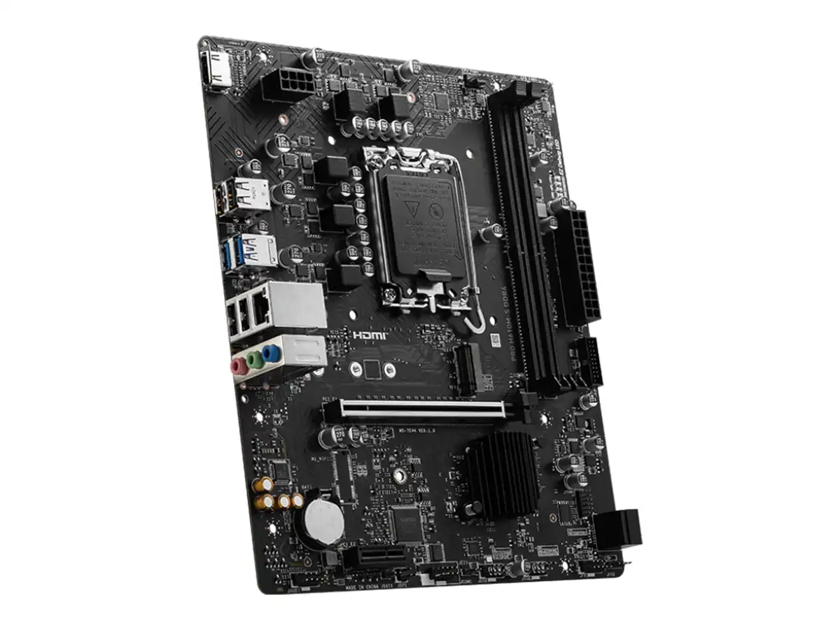 Placa Madre MSI Pro H610M-S DDR4, Intel H610, LGA1700, Micro-ATX, M.2 PCIe 3.0, PCIe 4.0, LAN Gigabit