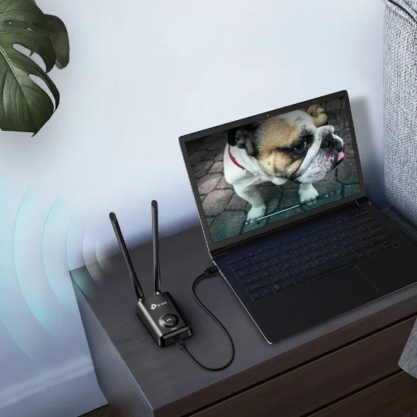 Adaptador Nano USB TP-Link TL-WN8200ND Inalámbrico High Power 300Mbps