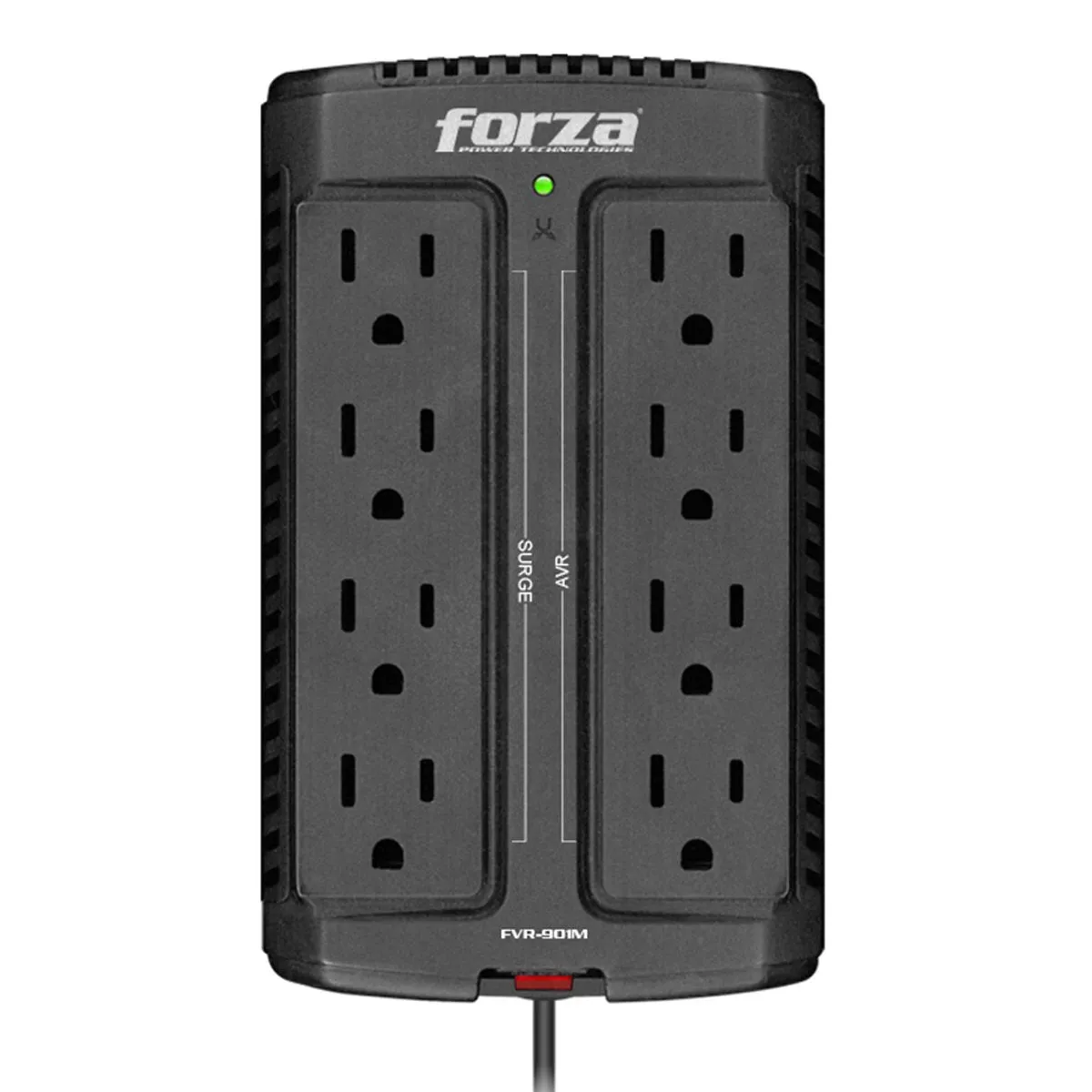 Estabilizador 900VA 450W 8 Tomas 1.2M Forza FVR-902