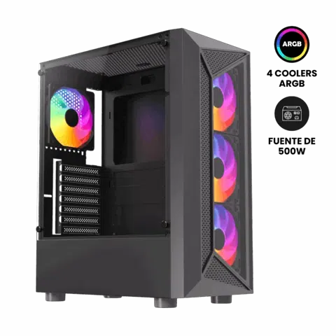Case Gamer Halion Geminis CR30 500W
