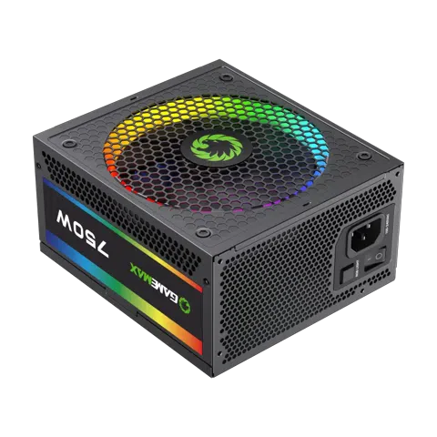 Fuente de Poder RGB-750W Modular Gamemax 80P Gold