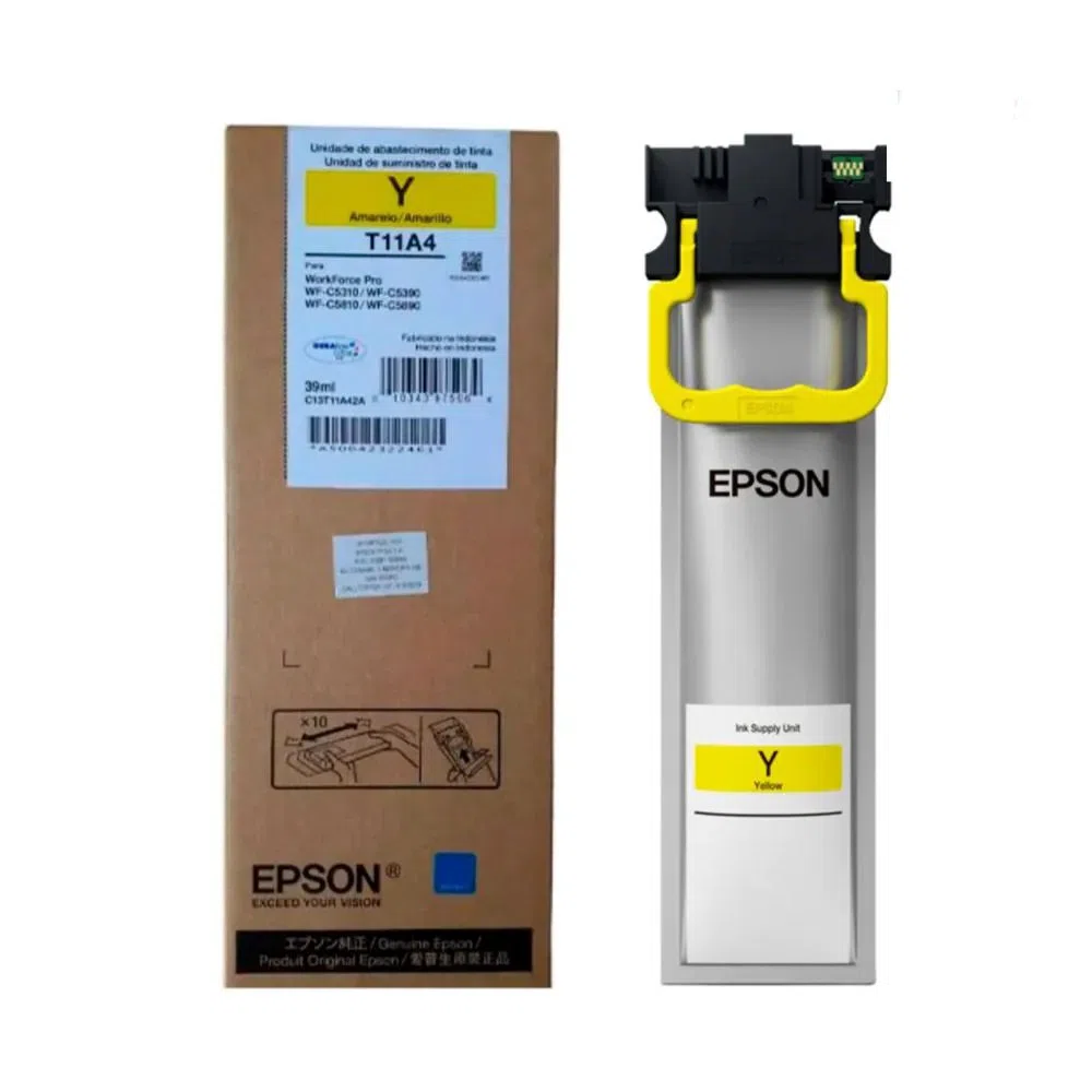Bolsa de Tinta Original Epson T11A4 Amarillo 39ml para WorkForce Pro WF-C5810