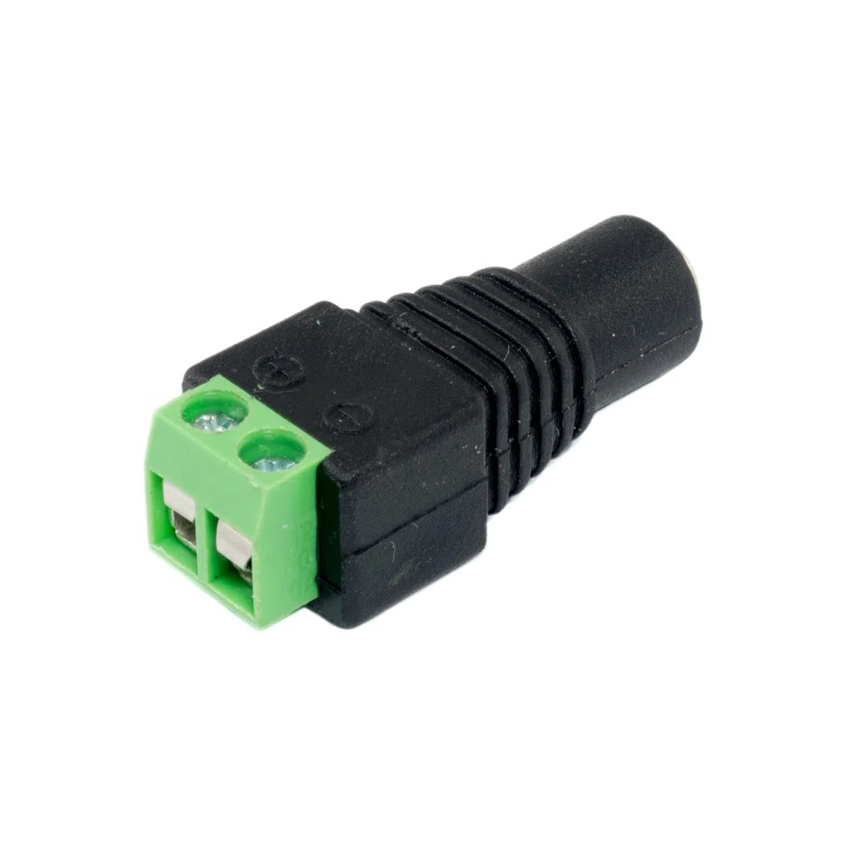 Adaptador DC Bornera Hembra Color Verde