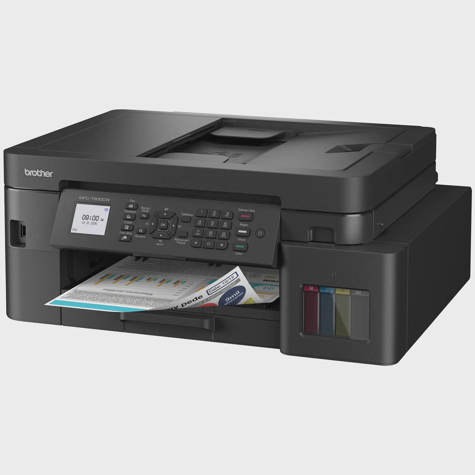 Impresora Multifuncional Brother MFC-T930DW / WiFi / USB / Ethernet / P. LCD / Dúplex / ADF