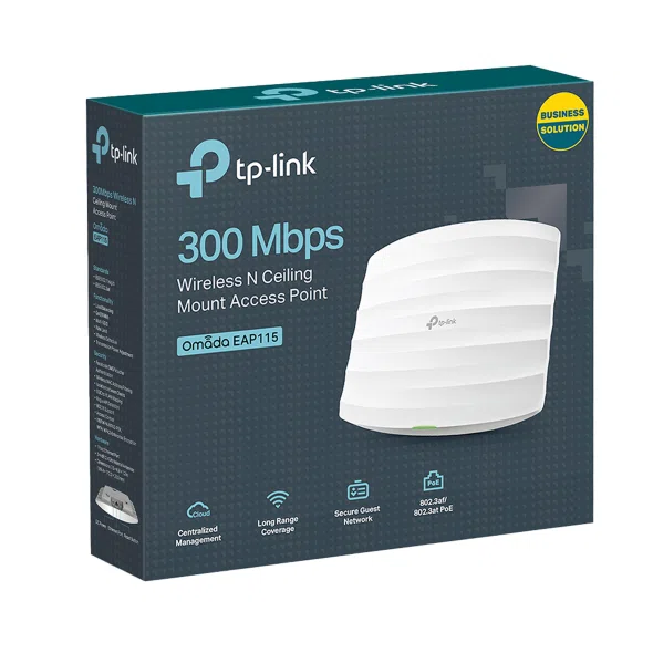 Access Point Inalámbrico TP-Link EAP115 300Mbps N Ceiling/Wall