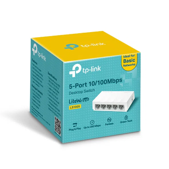 Switch TP-Link LS1005 5 Puertos 10/100MBPS LiteWave