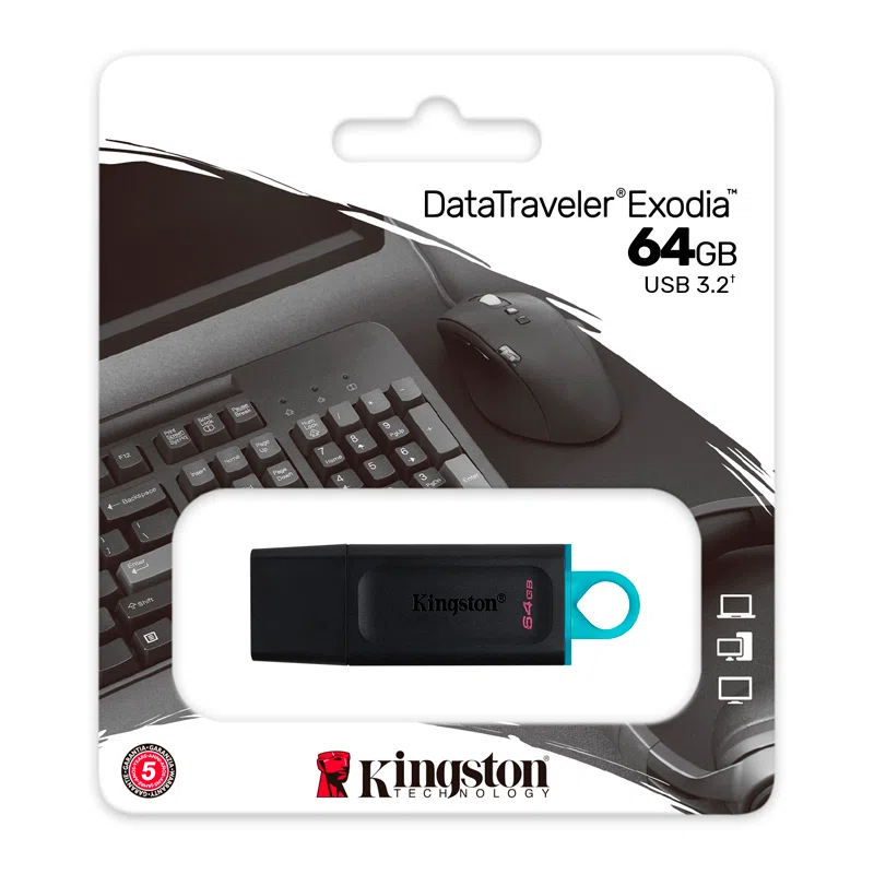 Memoria USB 64GB Kingston Datatraveler Exodia DTX/64, 3.2