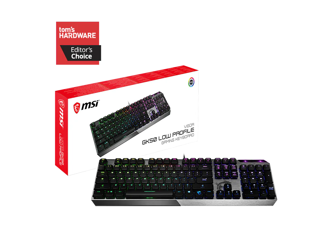 Teclado MSI Vigor GK50 Lp Ingles Gamer