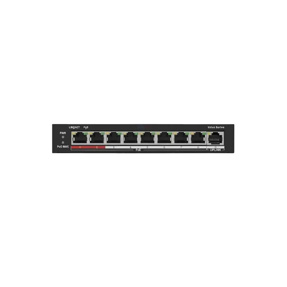 Switch HiLook NS-0109P-60(B) 08 Puertos 10/100 Mbps PoE