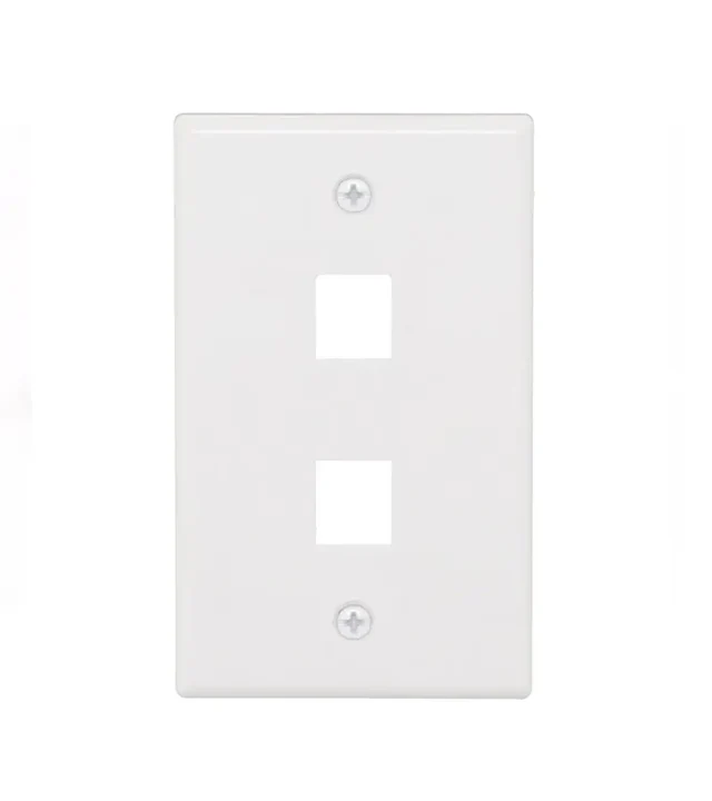 Placa Pared Dixon 2 Puertos Blanco JE3000WH