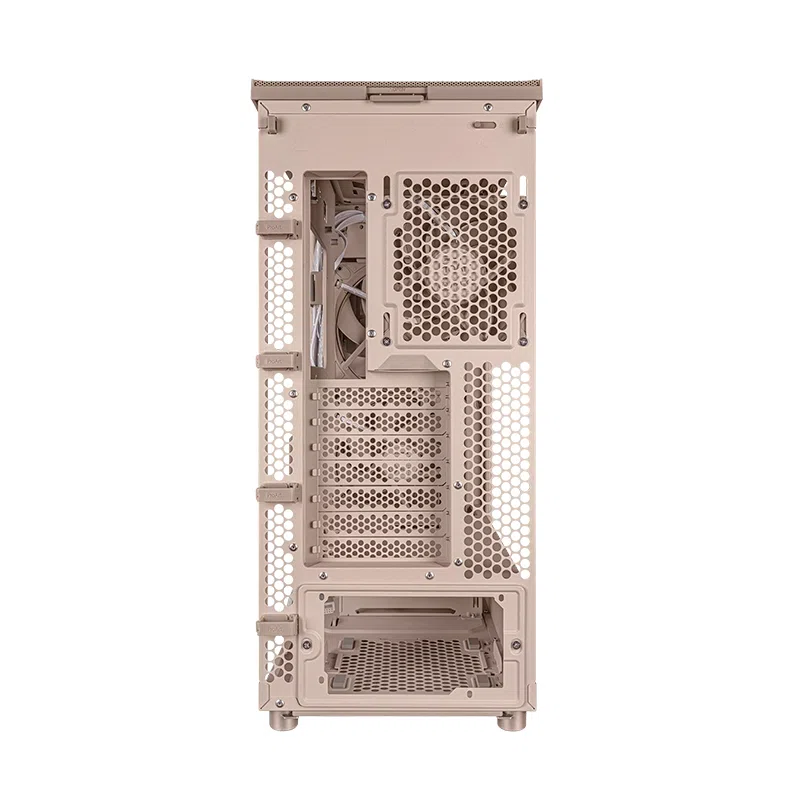 Case ASUS ProArt PA401 Wood Edition Beige - Tempered Glass Panel
