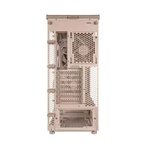 Case ASUS ProArt PA401 Wood Edition Beige - Tempered Glass Panel