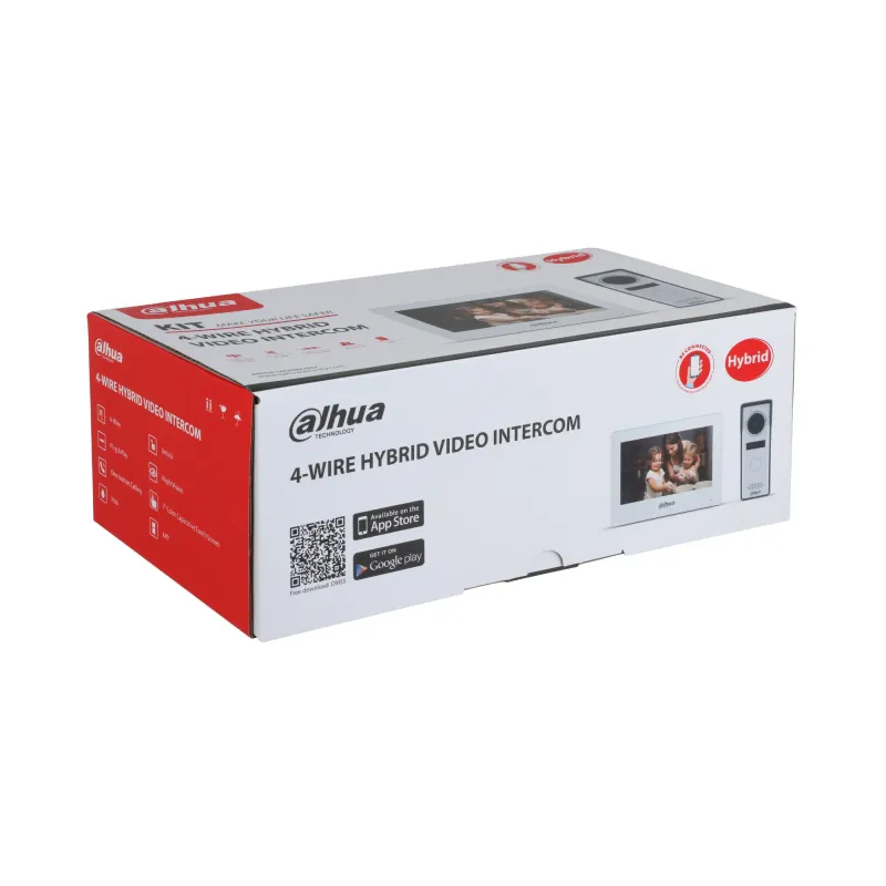 Kit Video Portero Híbrido IP 1.3MP Monitor Táctil 7" PoE IP66 Dahua DHI-KTH01