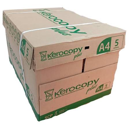 Caja Papel Fotocopia A-4 75g Kerocopy Plus X5MIL, foto 1