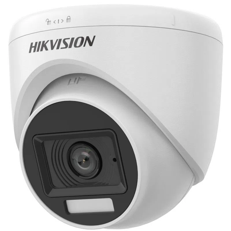 Cámara Análoga Domo 2 MP DS-2CE76D0T-LPFS Smart Hybrid Light IR 20 M Hikvision c/Audio
