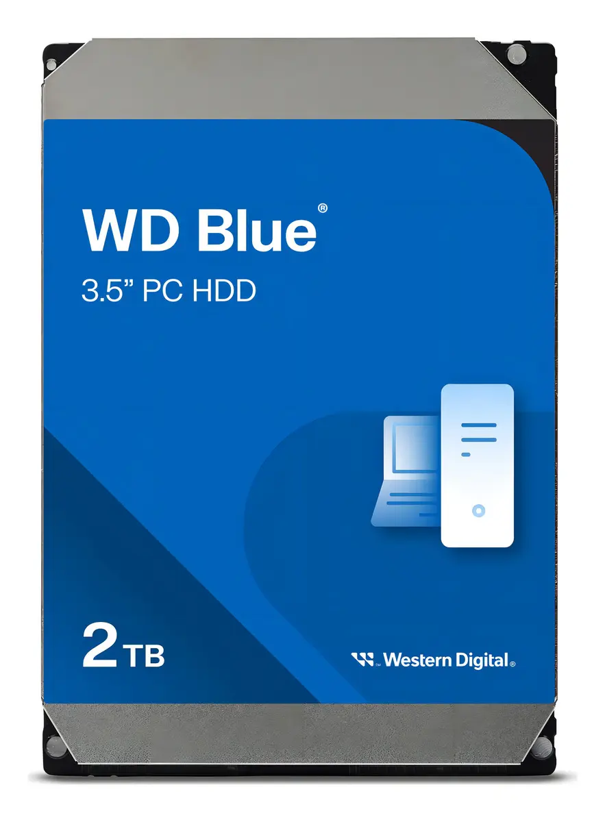 Disco Duro Interno Western Digital WD Blue 2TB 3.5", SATA III 6 Gb/s, 7200 RPM, 256MB Caché