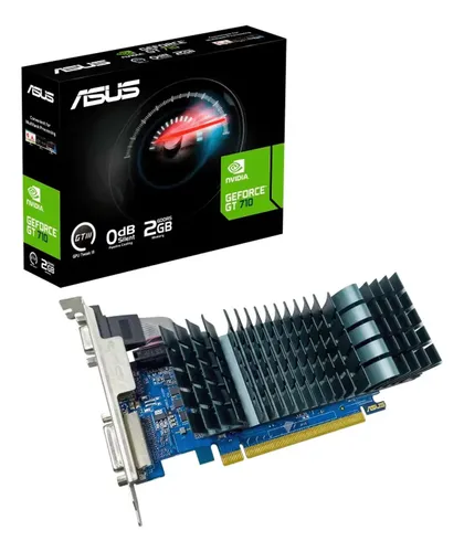Tarjeta de Video ASUS GeForce GT 710 2GB GDDR5 64-bit, PCIe 2.0, HDMI, DVI y VGA, Low Profile