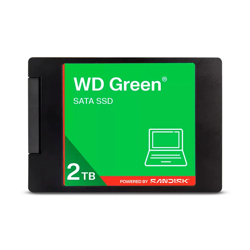 Unidad en Estado Sólido Western Digital Green, WDS200T5G0A, 2TB, SATA, 2.5", 7mm.