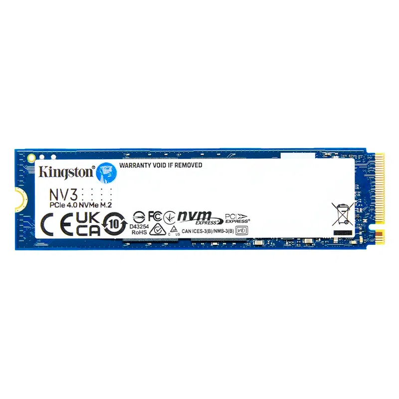 Unidad en Estado Sólido Kingston NV3 1TB M.2 2280, PCIe 4.0 x4 NVMe, 6000 MB/s Lectura y 4000 MB/s Escritura