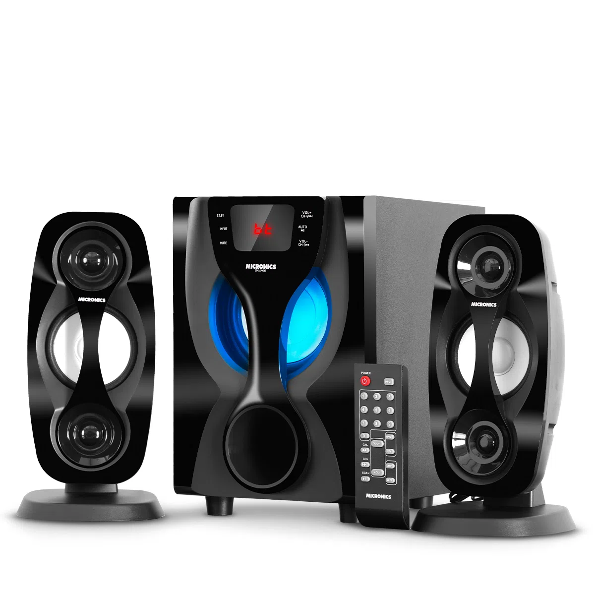 Parlante Micronics Savage Mic S7415BT / 2.1 / USB / Fm / Bluetooth / C.R
