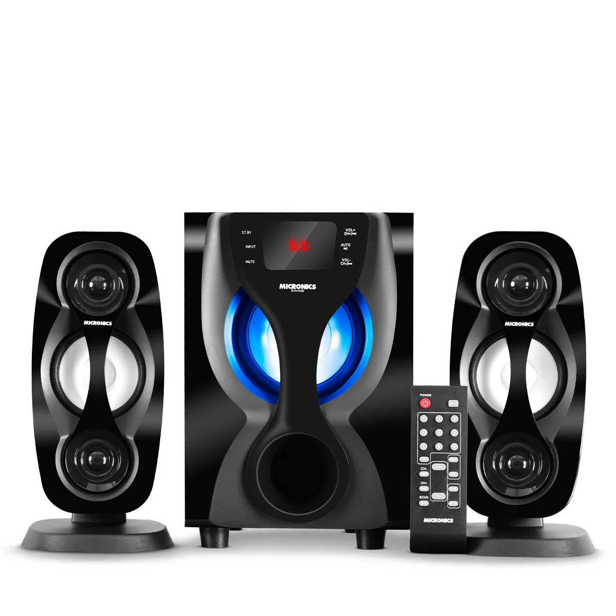 Parlante Micronics Savage Mic S7415BT / 2.1 / USB / Fm / Bluetooth / C.R