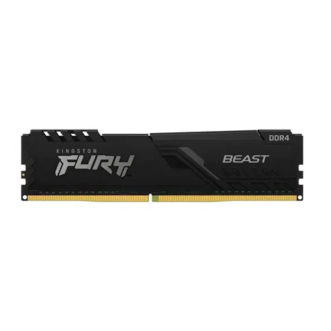 Memoria RAM Kingston Fury Beast Black 8GB DDR4 3200MHz UDIMM para PC, CL16, XMP 2.0, Disipador Negro