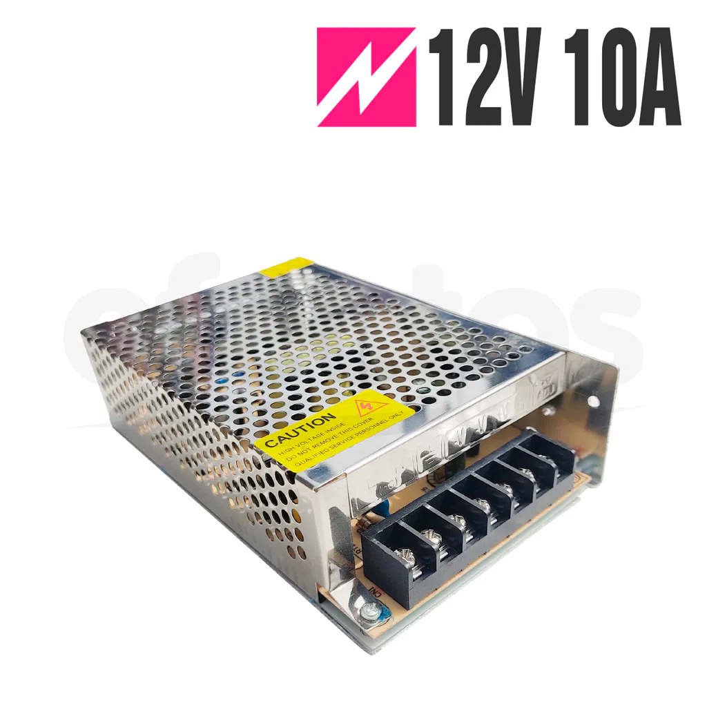 Fuente Switching Metálica 12V 10A DB-10X 7CH