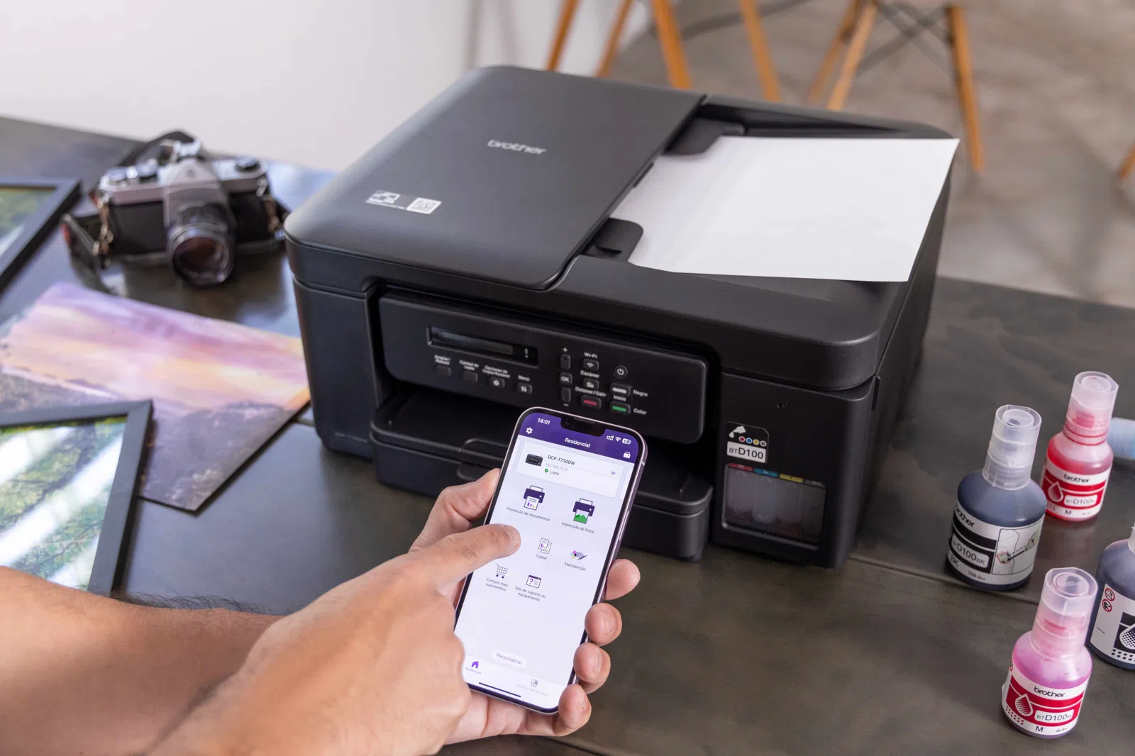 Impresora Multifuncional Brother DCP-T730DW / WiFi / USB / P. LCD / Dúplex / ADF