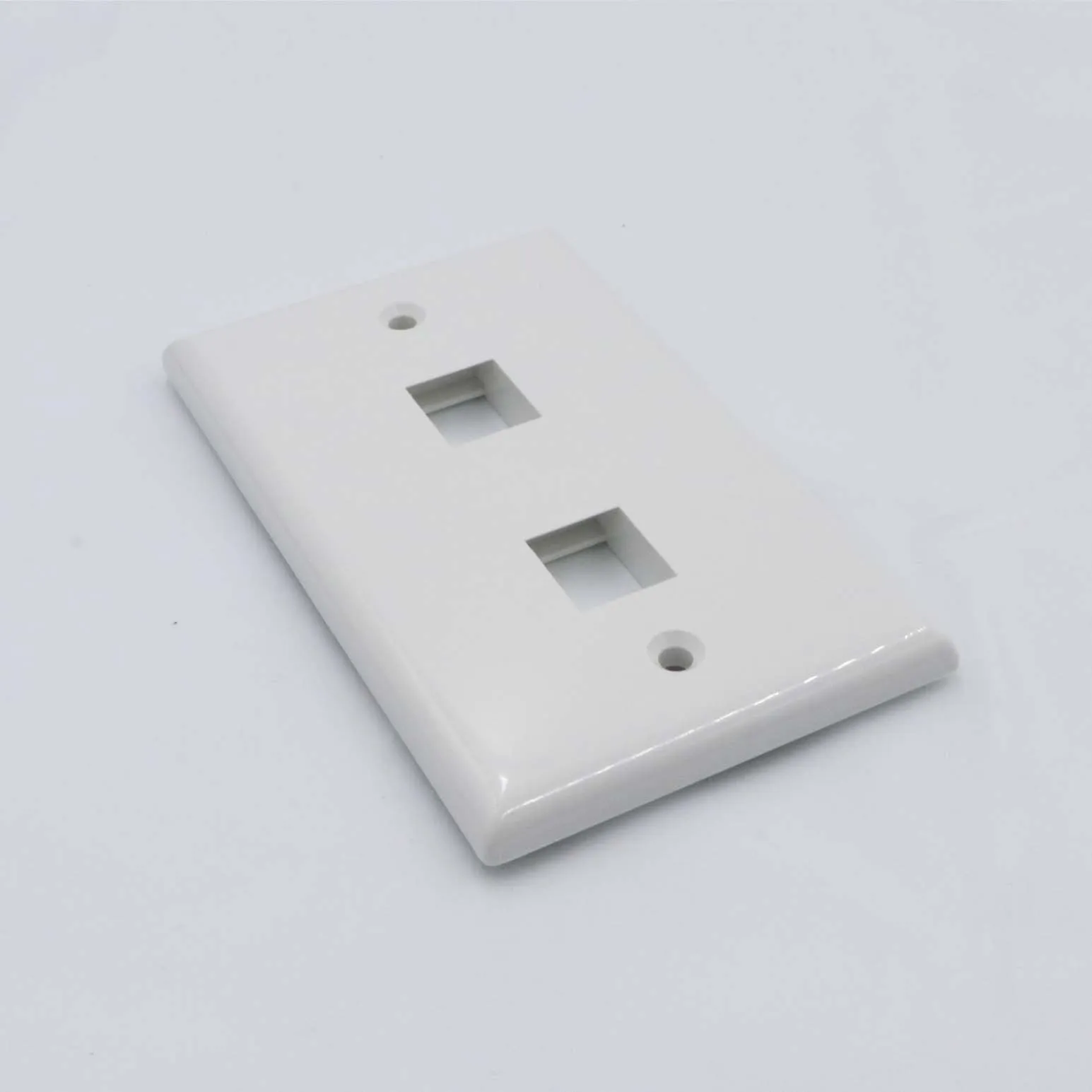 Placa Pared Simple 2 Pto Blanco Satra