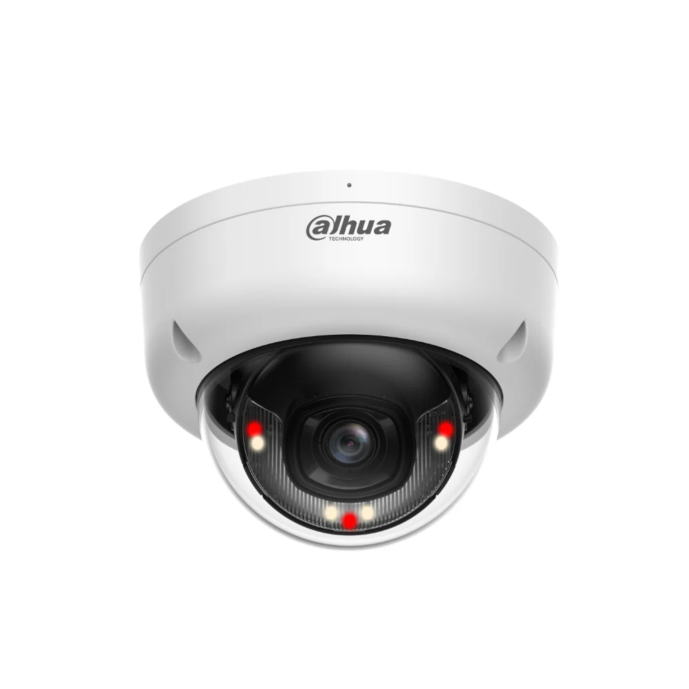 Cámara Domo IP PoE 4MP(2K) DWDR Dahua DH-IPC-HDW1439T1-A-LED-S6 Micrófono Full Color