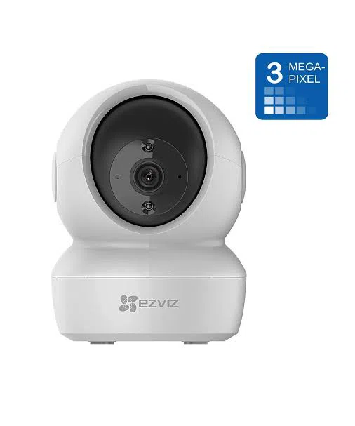 Cámara IP WiFi Domo Ezviz 3MP (2K) PT, Lente 4 mm CS‑H6C‑R105‑1L3WF Interior