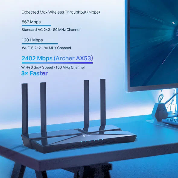 Router TP-Link Archer AX53 Wi-Fi 6 Doble Banda AX3000