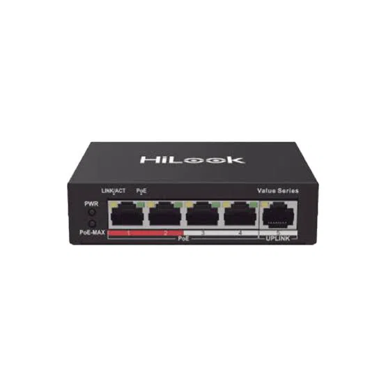Switch HiLook NS-0105P-35(B) 04 Puertos 10/100 Mbps PoE