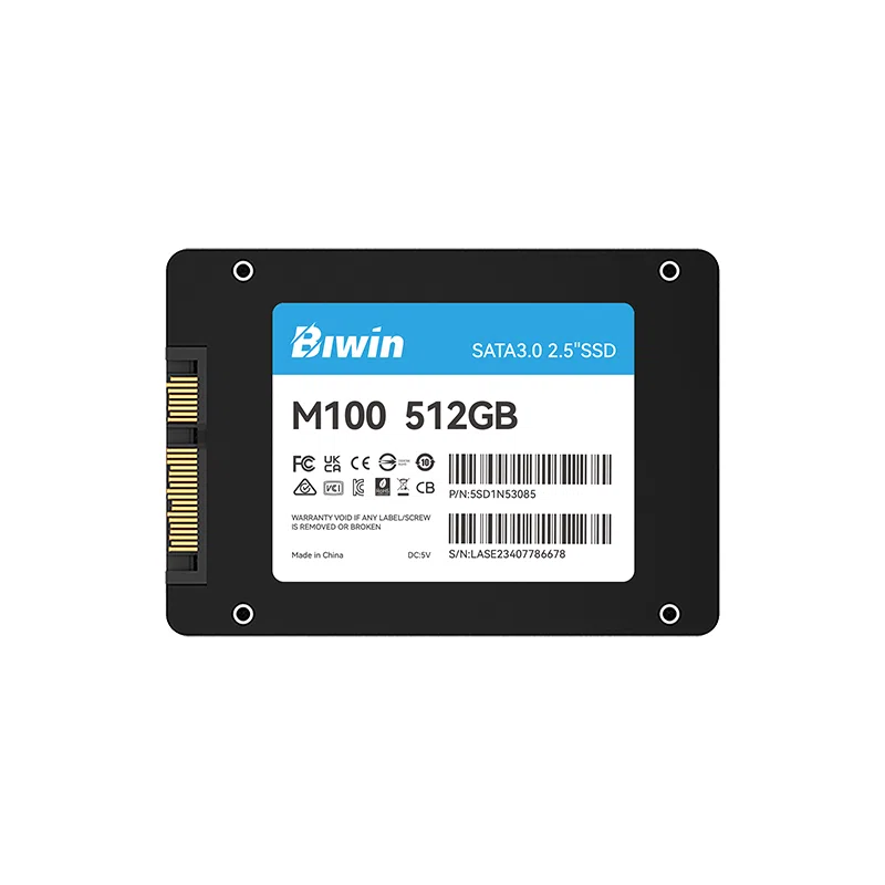 Unidad en Estado Sólido Biwin M100 512GB SATA III 2.5", 550 MB/s Lectura y 480 MB/s Escritura
