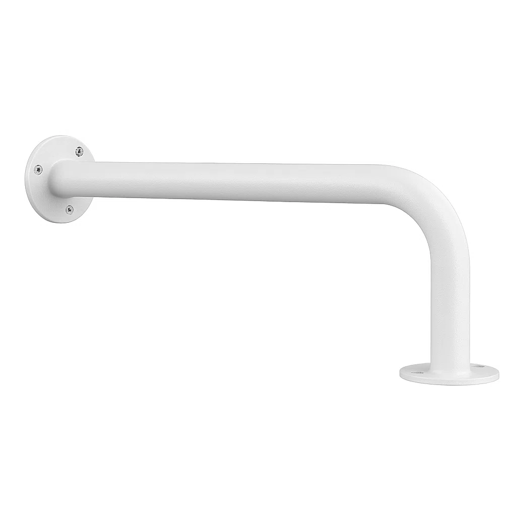 Brazo con Curva y Caja Blanco 50cm
